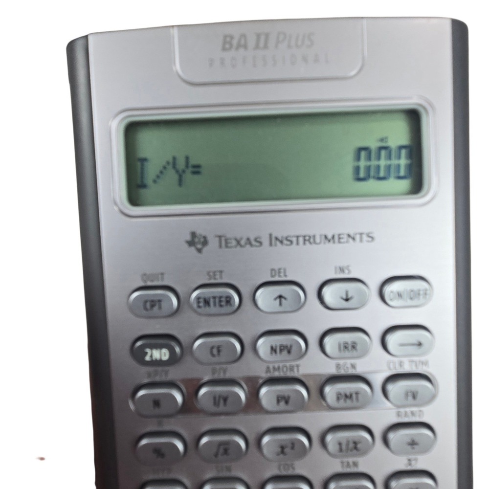 Texas Instruments BA II Plus Professional Financial Calculator with Case & Card - Picture 3 of 9